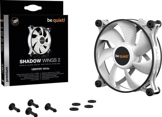 Вентилятор be quiet! Shadow Wings 2 120mm White (BL088) [620168]