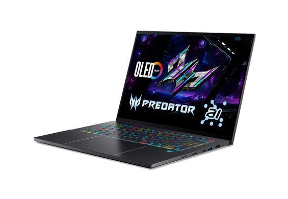 Ноутбук Acer Predator Triton 14 PT14-52T 14.5" 2.8K OLED Touch, Intel U9-288V, 32GB, F2TB, NVD5070-8, Win11P, чорний (NH.QU9EU.001) [111176]