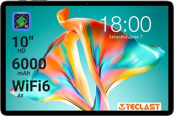 Планшет Teclast P30T KIT 10,1" 4ГБ, 128ГБ, 6000мА&bull;год, Android, сірий (6940709688342) [114337]