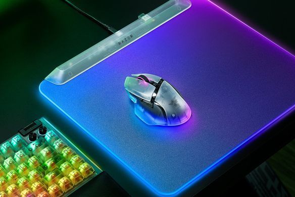 Миша Razer Basilisk V3 Pro 35K, RGB, USB-A/WL/BT, Phantom White Ed. (RZ01-05240400-R3G1) [113995]