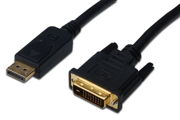 Кабель DIGITUSDisplayPort > DVI-D (M/M), 2м, чорний (AK-340306-020-S) [109472]