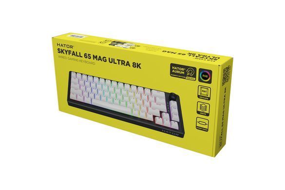 Клавіатура Hator Skyfall 65 MAG Ultra 8K Black/White (HTK1860UA) [617731]