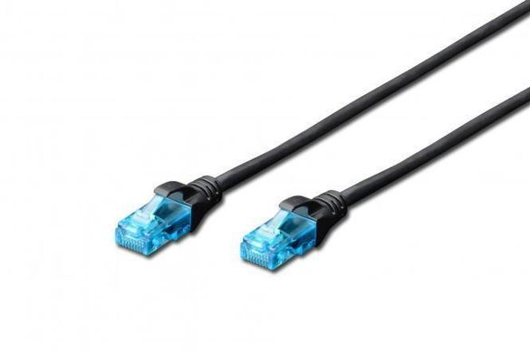 Патч-корд 2E CAT 5e, UTP, 10м, 26AWG, RJ45, 7/0.16, Cu, LSZH, чорний (2E-PC5ECU-10LSZH-BL) [112754]
