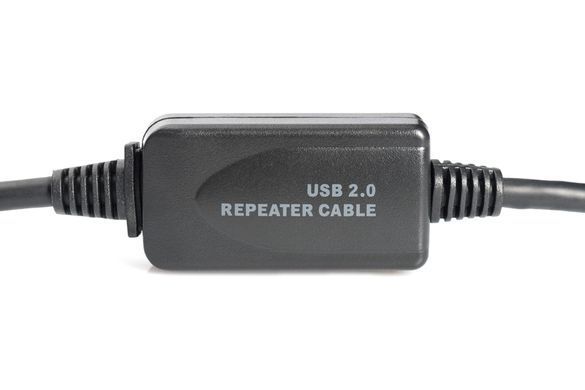 Подовжувач DIGITUS USB 2.0 Active Cable, A/M-A/F, 20м, чорний (DA-73102) [108528]