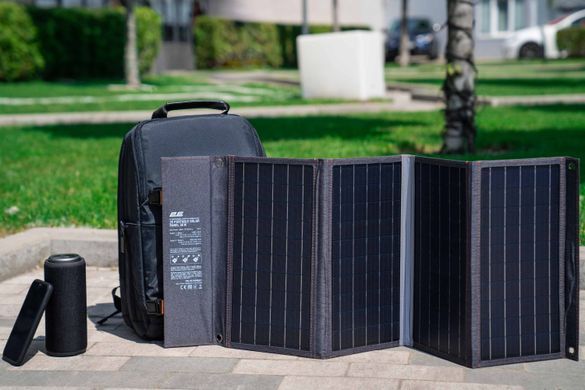 Портативна сонячна панель 2E, DC 36 Вт, USB-С 20 Вт, USB-A 18 Вт (2E-PSP0021) [105988]