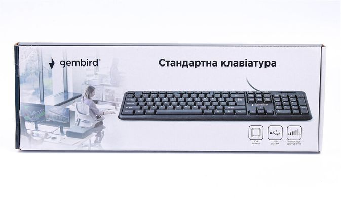 Клавіатура Gembird Ukr Black (KB-U-103-UA) [605885]