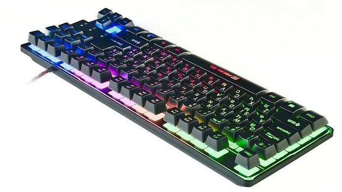 Клавіатура REAL-EL Gaming 8710 TKL Backlit Ukr Black (EL123100030) [605944]