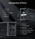 Зарядна станція Choetech BS065 1800Вт (1536Вт/г) AC,LiFePo4,MPPT, UPS, USB-C PD100 Вт (BS065-EU-BK) [400651], фото 4