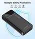 УМБ Choetech 20000mAh 22.5W PD,QC3.0 2USB-A+USB-C In/Out Black (B729-ACBK) [405428], фото 5