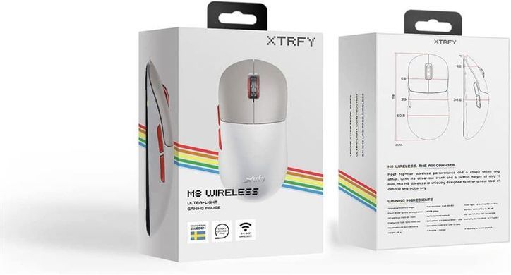Миша бездротова Xtrfy M8 Wireless Retro (M8W-RGB-RETRO) [606540]