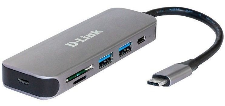 USB-Концентратор D-Link 3xUSB3.0, 1xUSB-C, 1xHDMI, USB-C (DUB-2333) [108806]