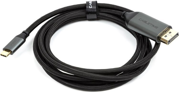 Кабель Cabletime USB Type-C - DisplayPort (M/M), 4K, Ultra HD, 1.8м, V1.2, Black (CA913305) [604358]