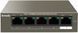 Комутатор TENDA 4xFE PoE, 1xFE Uplink (TEF1105P-4-63W) [104882], фото 1