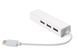 Хаб USB 2.0 Type-C -> 3xUSB 2.0 + RJ45 Fast Ethernet White (S0742) [402586], фото 1