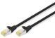 Патч-корд DIGITUS CAT 6A S-FTP, 2м, AWG 26/7, LSZH, чорний (DK-1644-A-020/BL) [109905], фото 2