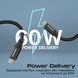 Кабель Promate Springy USB Type-C - USB Type-C (M/M), 3 A, 60 W, 1.2 м, Black (springy.black) [604303], фото 1