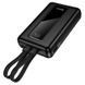 Зовнішній акумулятор HOCO J162A Full power 22.5W+PD20W fully compatible power bank with two cables(20000mAh) Black (6942007663083) [806398], фото 4