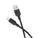 Кабель BOROFONE BX113 Lenny silicone charging data cable Type-C(L=1M) Black (6941991115431) [803312], фото 3