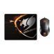 Миша Cougar Black USB + килимок Speed XC (Minos XC) [608156], фото 8