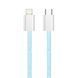 Кабель ColorWay Lightning + USB Type-C (M/M), 3.0 А, 1 м, Blue (CW-CBPDCL061-BL) [604167], фото 2