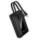 Зовнішній акумулятор HOCO J162A Full power 22.5W+PD20W fully compatible power bank with two cables(20000mAh) Black (6942007663083) [806398], фото 1