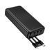Зовнішній акумулятор BOROFONE BJ79A Clever power bank with 3 cables(20000mAh) Black (6941991121555) [806605], фото 3