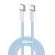 Кабель ColorWay Lightning + USB Type-C (M/M), 3.0 А, 1 м, Blue (CW-CBPDCL061-BL) [604167], фото 1