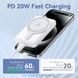 УМБ Vention Magnetic Wireless 5000mAh 20W 3A, PD 1xUSB-C,Light Indicator, White (FHSW0) [402222], фото 6