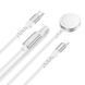 Кабель HOCO CW54 2-in-1 charging cable iP+iWatch White (6942007611398) [803616], фото 3