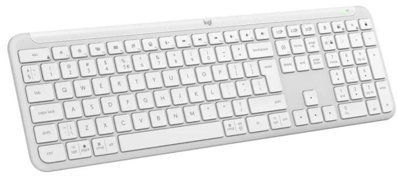 Клавiатура бездротова Logitech Signature Slim K950 US OffWhite USB (920-012466) [606012]