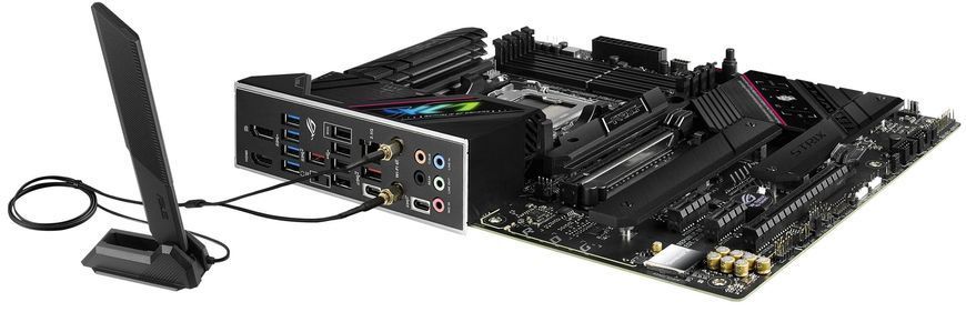 Материнcька плата ASUS ROG STRIX B650E-F GAMING WIFI sAM5 B650 4xDDR5 M.2 HDMI DP Wi-Fi BT ATX (90MB1BQ0-M0EAY0) [109098]
