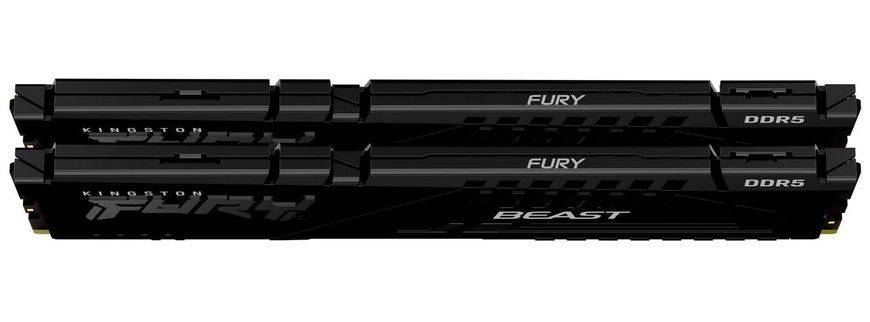 Пам'ять ПК Kingston DDR5 64GB KIT (32GBx2) 5600 FURY Beast (KF556C40BB2K2-64) [108071]