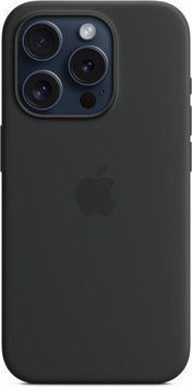 Чохол-накладка Apple Silicone Case with MagSafe для Apple iPhone 15 Pro Black (MT1A3) [614570]