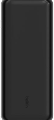 Акумулятор портативний літій-іонний Power Bank Belkin 20000мА&middot;год, 20Вт, 2хUSB-A/USB-C, чорний (BPB014BTBK) [108439]