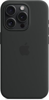 Чохол-накладка Apple Silicone Case with MagSafe для Apple iPhone 15 Pro Black (MT1A3) [614570]