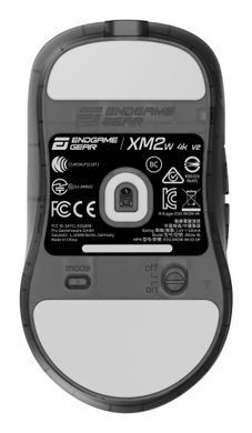 Миша ігрова бездротова Endgame Gear XM2w 4k v2, чорний (прозорий) (PGW-EG-MOU-081) [503877]