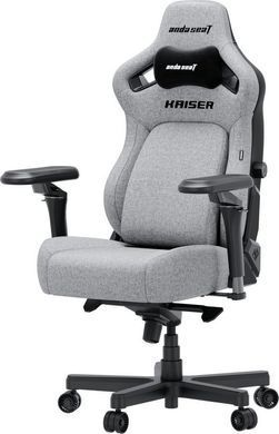 Крісло для геймерів Anda Seat Kaiser 4 V2 Size XL PVC Gray Fabric (AD12YDDC-XLL-20-G-CF-03) [620246]
