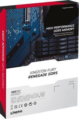 Пам'ять ПК Kingston DDR5 48GB 6400 FURY Renegade XMP Срібний (KF564C32RS-48) [13887]