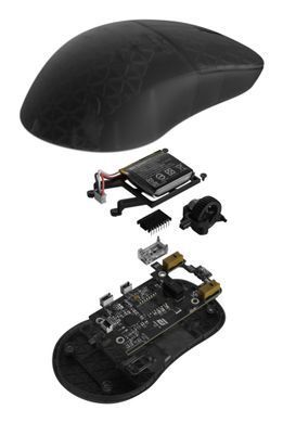 Миша ігрова бездротова Endgame Gear XM2w 4k v2, чорний (прозорий) (PGW-EG-MOU-081) [503877]