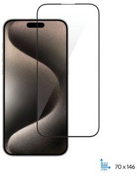 Захисне скло 2E для iPhone 15 Pro, 2.5D FCFG, (1 Pack), чорна рамка (2E-IP-15P-6.1-SMFCFG-BB) [103118]