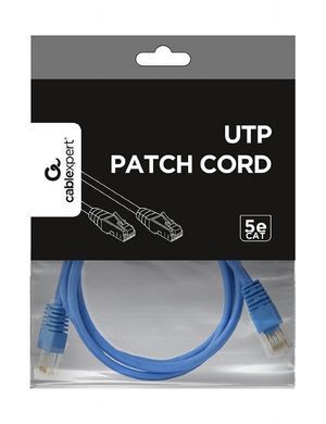 Патч-корд UTP Cablexpert літий, 50u "штекер із засувкою, 1.5 м, синій (PP12-1.5M/B) [610178]