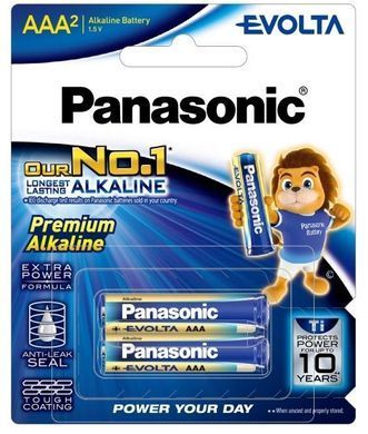 Батарейка Panasonic Evolta лужна AAA блістер, 2 шт. (LR03EG/2B) [115158]