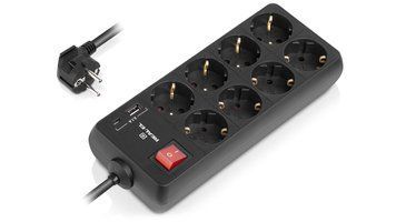 Фільтр живлення REAL-EL RS-Protect 805 3м Black (EL122300043) [605301]