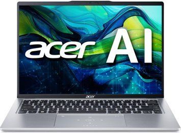 Ноутбук Acer Swift Go 14 SFG14-73 14" 2.8K OLED, Intel U7-155H, 32GB, F1TB, UMA, Win11, сріблястий (NX.KSGEU.005) [100662]
