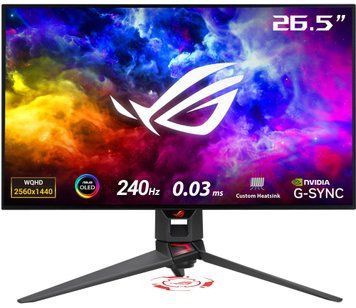 Монітор Asus 26.5" ROG Swift PG27AQDM 2xHDMI, DP, 2xUSB, OLED, 2560x1440, 240Hz, 0.03ms, DCI-P3 99%, G-SYNC, Pivot, HDR10 (90LM08Q0-B01A70) [10842]