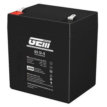 Акумуляторна батарея GEM Battery 12V-5.0Ah, AGM, F1/F2, (GS 12-5) [404108]