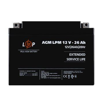 Акумулятор AGM LPM 12V - 26 Ah (LP4134) [900089]