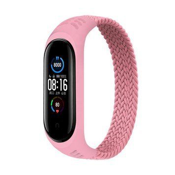 Ремінець BeCover Elastic Nylon Style для Xiaomi Mi Smart Band 5/Mi Smart Band 6 Size L Pink (706163) [604707]