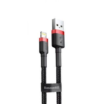Кабель Baseus Cafule USB - Lightning (M/M), 2.4A, 1 м Black (6953156274976) [604188]