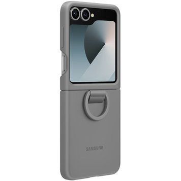 Чохол-накладка Samsung Silicone Cover with Ring для Samsung Galaxy Flip 6 Gray (EF-PF741TJEGUA) [614871]